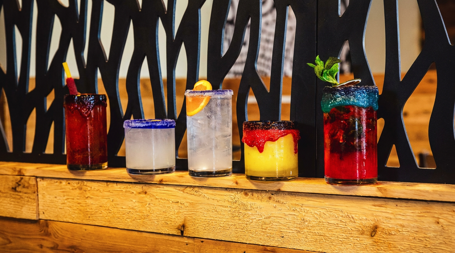 Full bar, TVs, and strong margaritas