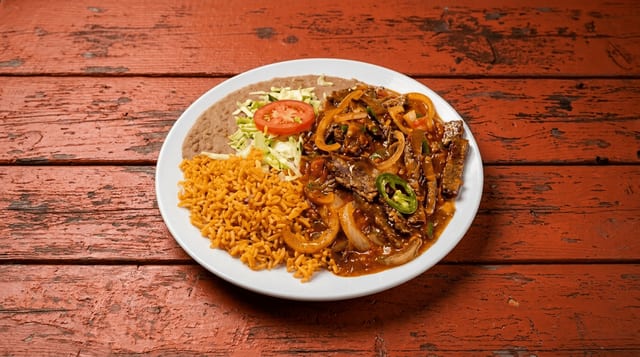 Ranchero Shrimp Plate.