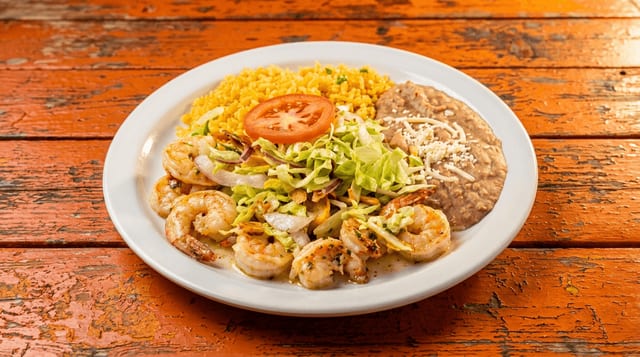 Garlic Shrimp Plate.