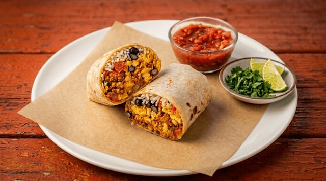 Chorizo Breakfast Burrito.