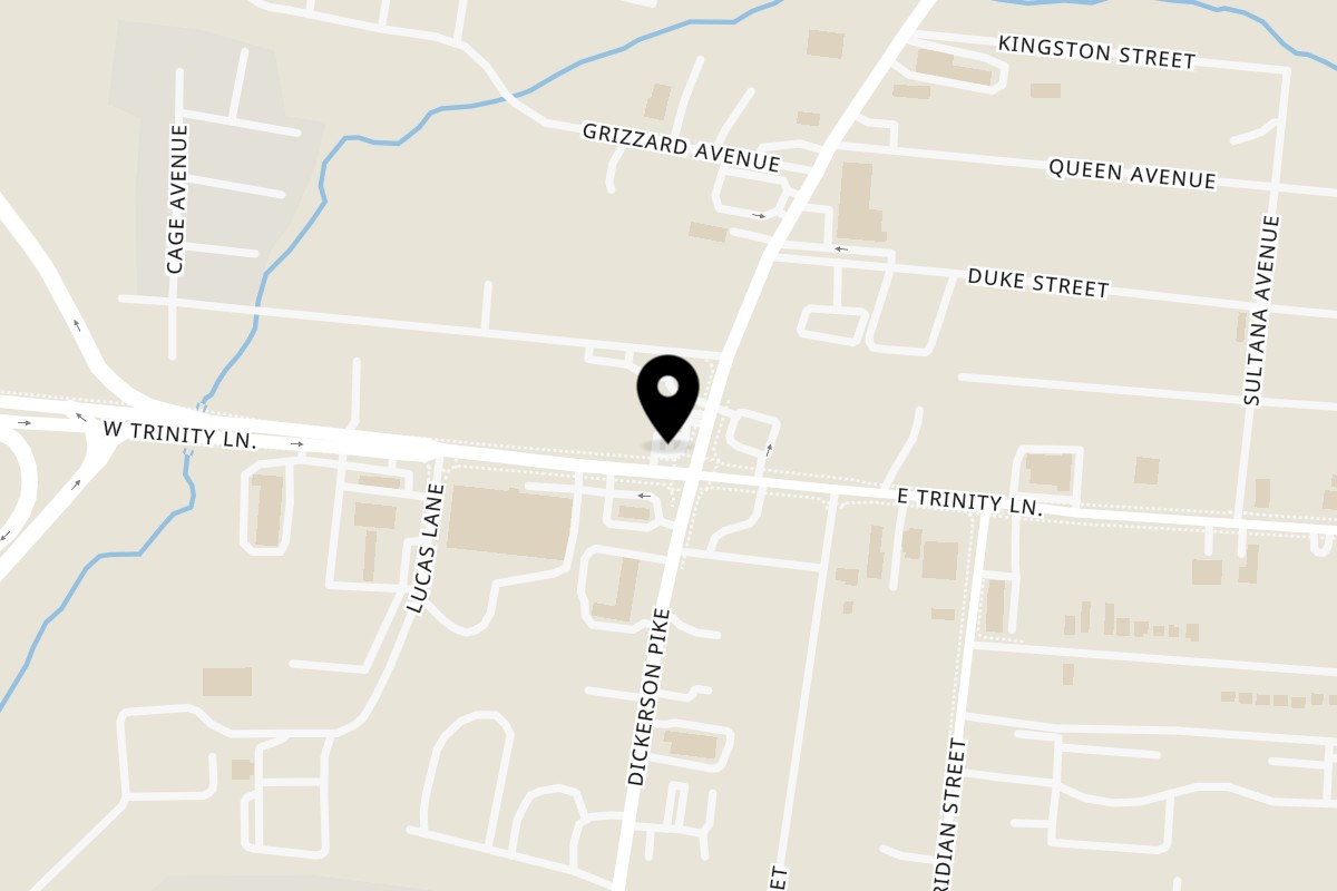 Map showing the location of TACOS EL POLI on 2202 Dickerson Pike in Nashville